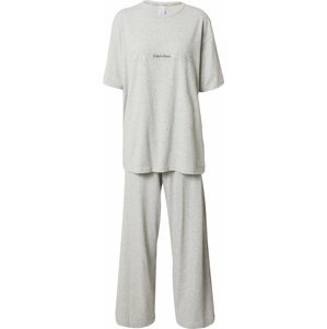 Calvin Klein Underwear Pyžamo šedý melír / černá