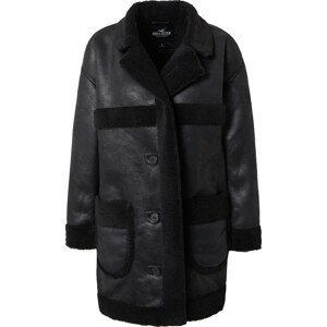 HOLLISTER Zimní kabát černá