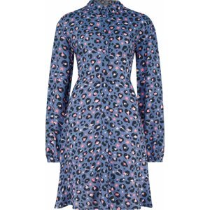 Sugarhill Brighton Košilové šaty modrá / šedá / pink