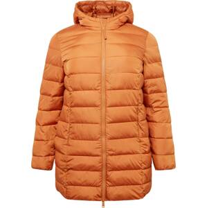 Tom Tailor Women + Zimní bunda pastelově oranžová