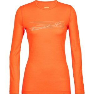 ICEBREAKER Funkční tričko '200 Oasis' oranžová / bílá