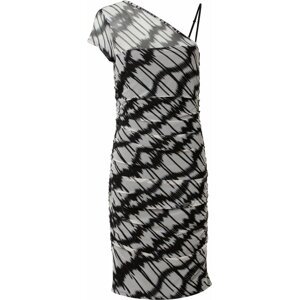 DKNY Koktejlové šaty černá / barva bílé vlny