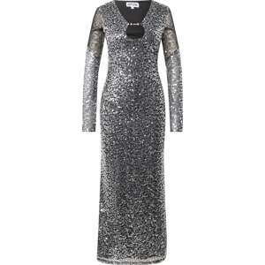 AMY LYNN Společenské šaty 'Khloe' černá / stříbrná