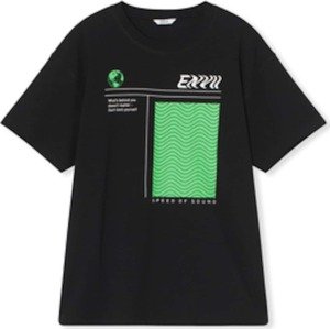 Envii Tričko zelená / černá / bílá