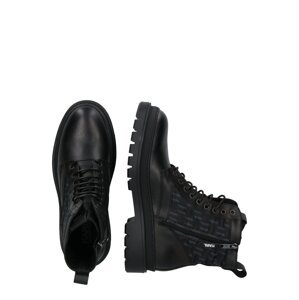 Karl Lagerfeld Šněrovací boty šedá / černá