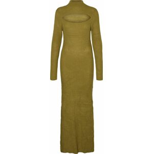 Vero Moda Collab Úpletové šaty 'Kae' olivová