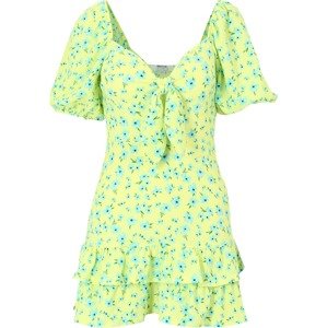Dorothy Perkins Petite Šaty světlemodrá / limone / zelená