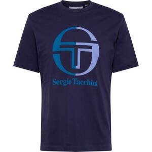 Sergio Tacchini Funkční tričko 'NEW IBERIS' námořnická modř / světlemodrá / petrolejová