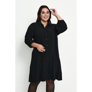 KAFFE CURVE Košilové šaty 'Barina' černá