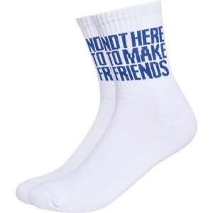 UNFOLLOWED x ABOUT YOU Ponožky 'FOCUS' modrá / bílá