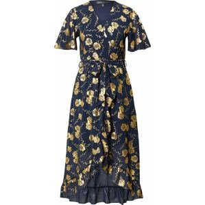Mela London Šaty 'Mela' námořnická modř / zlatá