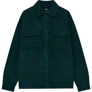 Pull&Bear Přechodná bunda tmavě zelená