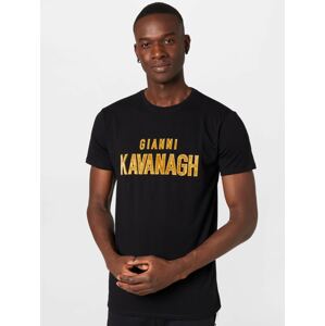Gianni Kavanagh Tričko zlatě žlutá / černá