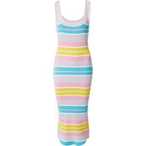 Olivia Rubin Úpletové šaty 'BRITTANY' nebeská modř / limone / šeříková / světle růžová
