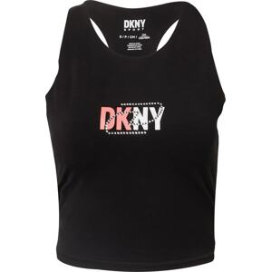 DKNY Performance Sportovní top světle růžová / černá / bílá