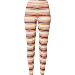 BILLABONG Sportovní kalhoty karamelová / fialová / černá / barva bílé vlny