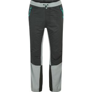 4F Outdoorové kalhoty antracitová / světle šedá / nefritová