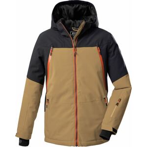 KILLTEC Outdoorová bunda velbloudí / oranžová / černá