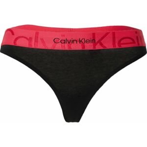 Calvin Klein Underwear Tanga brusinková / černá