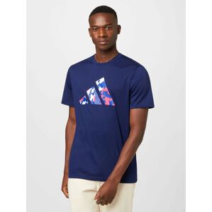 ADIDAS PERFORMANCE Funkční tričko tmavě modrá / pink / bílá