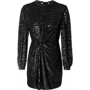 AllSaints Společenské šaty 'JEMIMA' černá / stříbrná