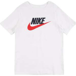 Nike Sportswear Tričko 'Futura' světle červená / černá / bílá