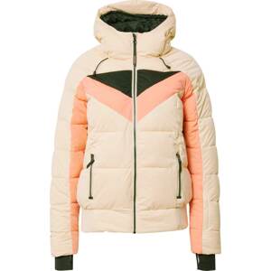 BRUNOTTI Sportovní bunda 'Snowbird' béžová / oranžová / černá