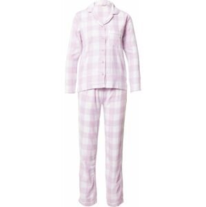 Boux Avenue Pyžamo pastelová fialová / bílá
