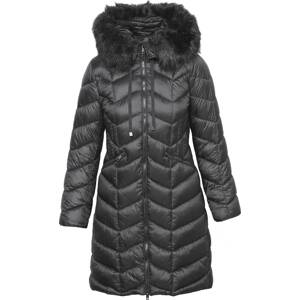 KOROSHI Zimní kabát černá