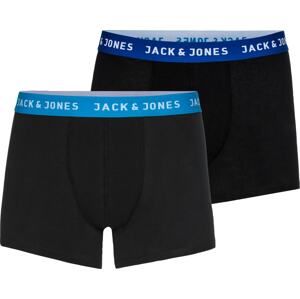 JACK & JONES Boxerky 'Rich' královská modrá / černá / bílá