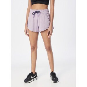 UNDER ARMOUR Sportovní kalhoty  fialová / pastelová fialová / bílá