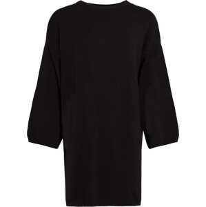 SASSYCLASSY Úpletové šaty černá