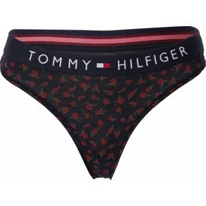 Tommy Hilfiger Underwear Tanga námořnická modř / tmavě zelená / červená / bílá