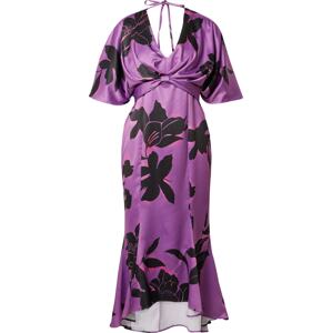 Wallis Curve Košilové šaty fialová / pink / černá