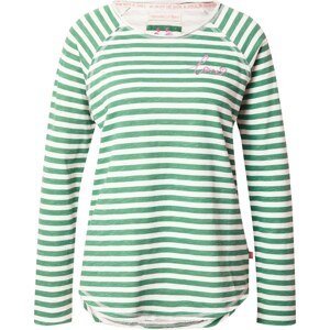 LIEBLINGSSTÜCK Tričko 'Cathrina' zelená / světle růžová / bílá