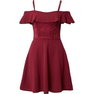 WAL G. Koktejlové šaty 'BENEDETTA' vínově červená