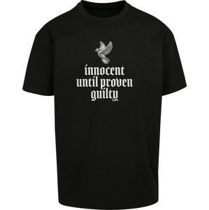 MT Upscale Tričko 'Justice' šedá / černá / bílá