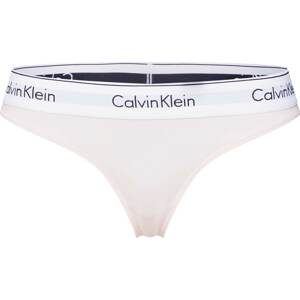 Calvin Klein Underwear Tanga 'Nymphs' pudrová / černá / bílá