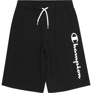 Champion Authentic Athletic Apparel Kalhoty černá / bílá
