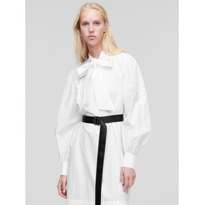 Karl Lagerfeld Košilové šaty  černá / bílá