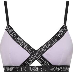 Karl Lagerfeld Podprsenka 'Ikonik 2.0' pastelová fialová / černá / bílá