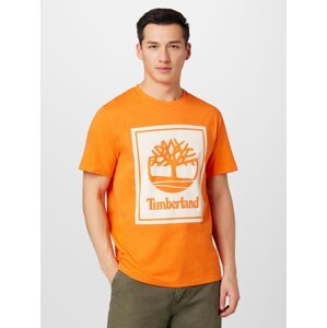 TIMBERLAND Tričko oranžová / přírodní bílá