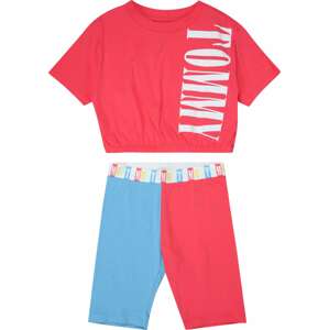 Tommy Hilfiger Underwear Pyžamo světlemodrá / světle červená / bílá