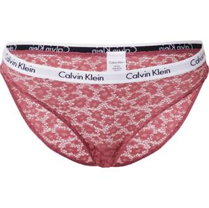 Calvin Klein Underwear Kalhotky 'BIKINI' malinová / černá / bílá
