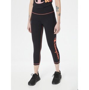 Champion Authentic Athletic Apparel Sportovní kalhoty svítivě oranžová / černá