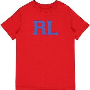 Polo Ralph Lauren Tričko nebeská modř / červená