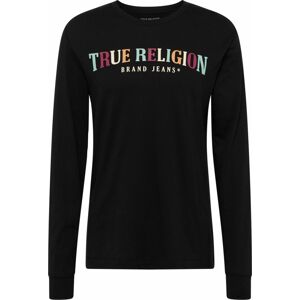 True Religion Tričko mátová / jasně oranžová / černá / bílá