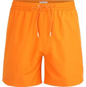 Calvin Klein Swimwear Plavecké šortky oranžová / bílá