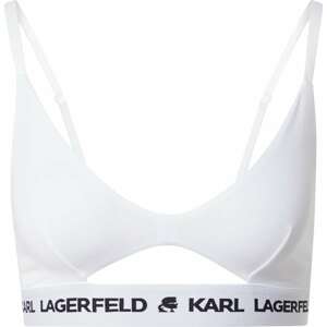 Karl Lagerfeld Podprsenka 'Peephole' černá / bílá