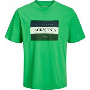 JACK & JONES Tričko 'Codyy' námořnická modř / jedle / světle zelená / bílá